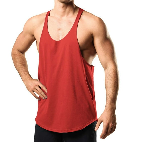 ZVNAΖH Mens Spaghetti Strap Tank Top, Men's Workout Quick Dry Soft Gym Bodybuilding Stringer Tank Tops