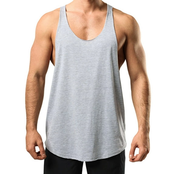 ZVNAΖH Mens Spaghetti Strap Tank Top, Men's Workout Quick Dry Soft Gym Bodybuilding Stringer Tank Tops