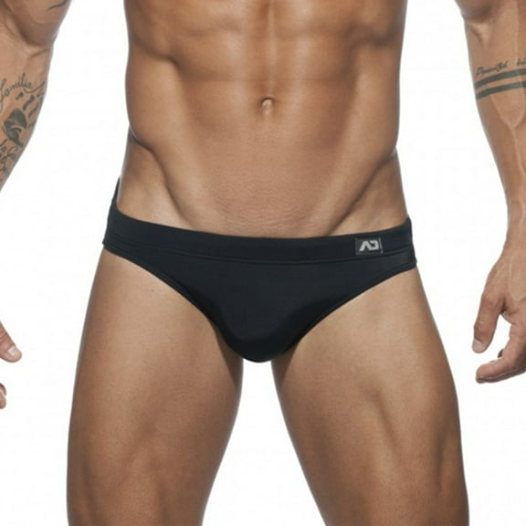 Summer Clearance! ZVNAΖH Swim Briefs for Men, Men's Sexy Briefs Low-rise Bikini Beach Briefs Solid Color Swimming Briefs