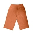 thumbnail image 1 of Zpanxa Womens Shorts Casual Solid Color Shorts Casual Women's Shorts Capris Orange XXL, 1 of 5