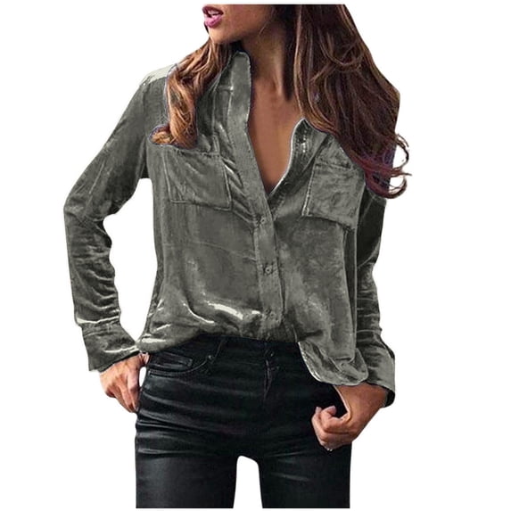TAGOLD Womens Summer Tops,Women's Ladies Round Neck Loose Tops Casual Print T-Shirts Long Sleeve Blouse