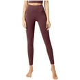 thumbnail image 1 of TAGOLD Womens Yoga Long Pants,Fashion Women's Solid High Waisted Pants Ladies Bottom Lift Yoga Pants, 1 of 4