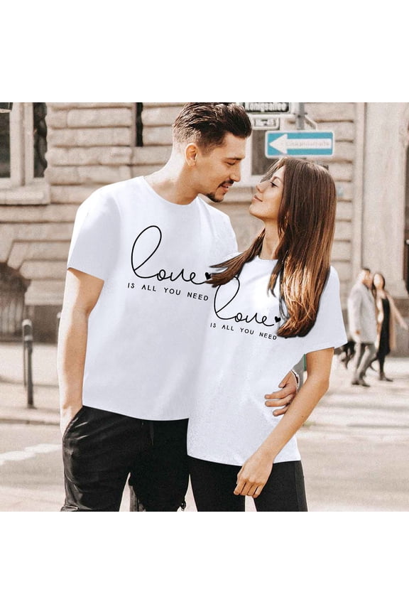 Summer Clothes Short Long Sleeve Valentine T Shirts for Women Valentines Day Gifts