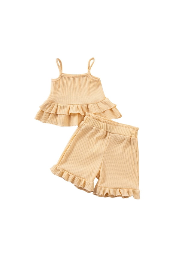 Summer Clothes for Kids Girls Spring Outfits Girls Clothes Size 6/7 Outfits Summer Toddler Set Girls 4T Outfits Little Girls 2 Piece Outfits