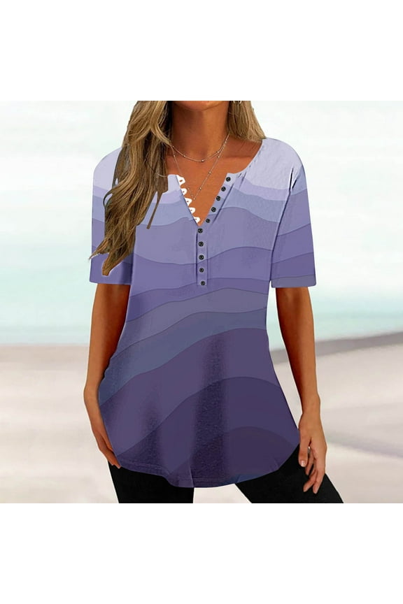 Summer Clothes for Women 2025 Vacation Cruise Dressy Blouses for Women Work Professional Tshirts Shirts Graphic Vintage Oversized