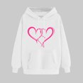 thumbnail image 1 of Summer Clothes for Women Women's Clothing Ndbuld Women's Print Winter Hoodie Pullover Tops Long Sleeved Comfortable Sweatshirt Up to 35% off,White,L, 1 of 5