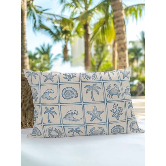 Coconut Palm Tree Outdoor Pillows 16