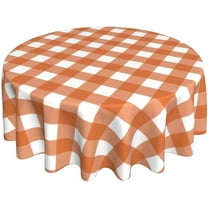 Summer Coastal Tablecloth 70x70 Inch Round Waterproof Rustic Blue Ocean Coral Starfish Seashell Print Table Cloths Fabric Farmhouse Beach Table Cover Decorative for Picnic Party Holiday Home