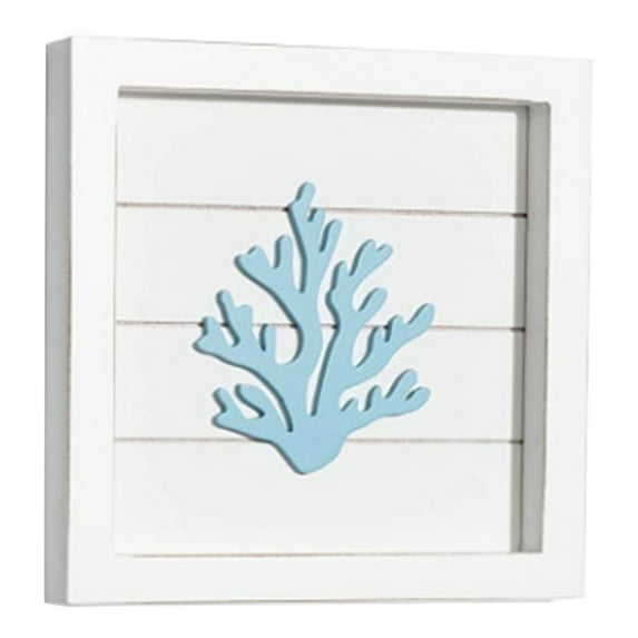 Summer Coastal Wall Decor Seashell Beach Decorations Ocean Theme Beach Wall Decor with Starfish, Seahorse, Sand Dollar and Coral for Bathroom Bedroom Home