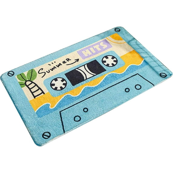 Summer Coco Doormat Coir Door Mat Outdoor Mat for Door Decor, Patio Decor Funny Decorative Doormat, Floor Mat Decor for Home Indoor Outdoor Front Porch Door Mat (16 x 25In,Blue) 2024