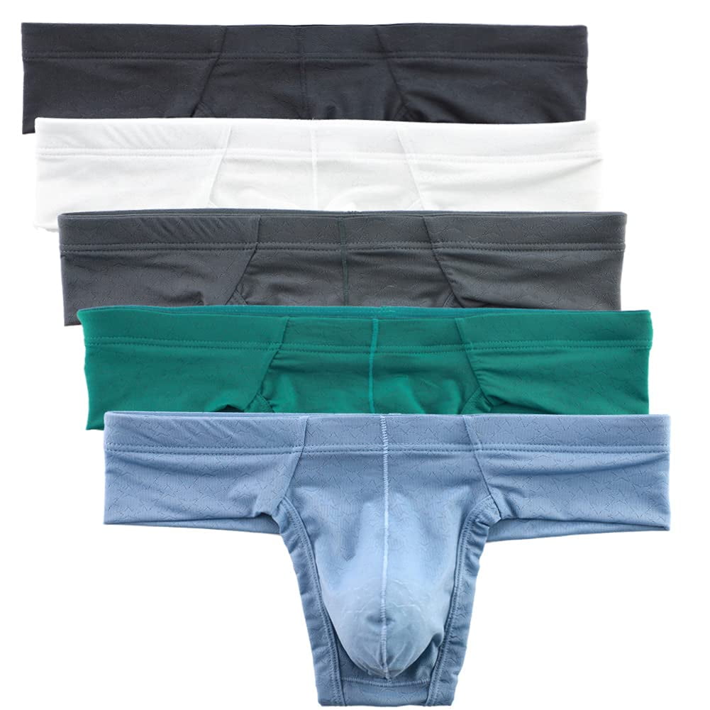 Men's Boxer Briefs Underwear Passion T-back perspective Gauze Hole  Underpant 