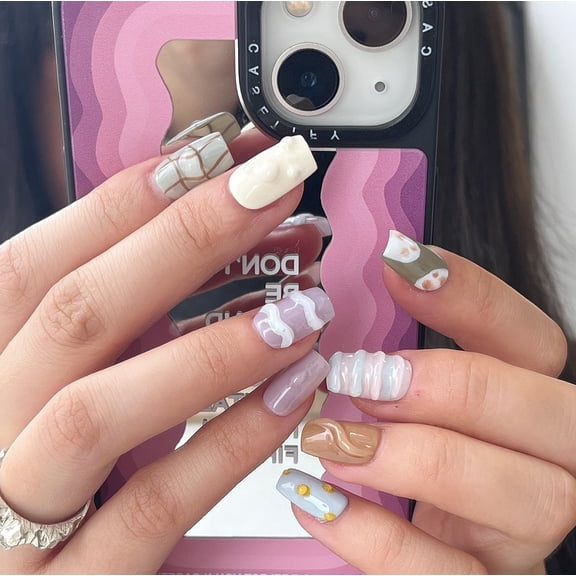 Summer Color Matching Gentle Wear Armor Handmade Nail Tip