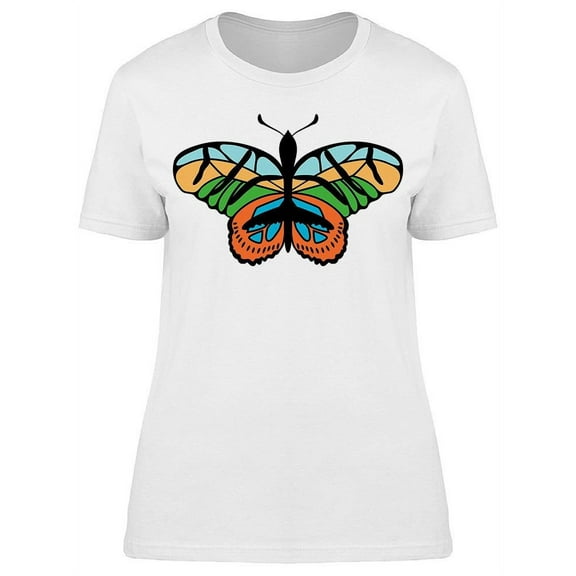 Summer Colored Butterfly T-Shirt Women -Image by Shutterstock, Female Large