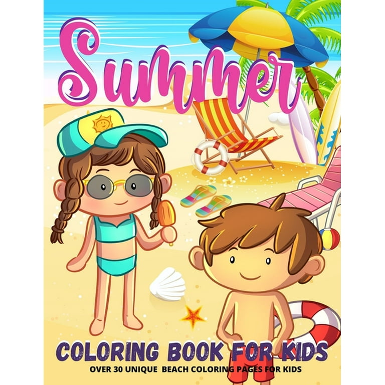 Beach Kids 24 Bulk Coloring Books for Ages 4-8 - Assorted Licensed Activity Boys Girls | Bundle Includes Full-Size Books Crayons Stickers Games Puzzle