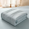 thumbnail image 1 of Summer Comforter, Breathable Blanket, Soft Airy Machine Washable Quilt, Lightweight Blue 100x150cm, 1 of 8
