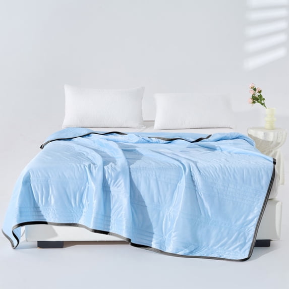 InsCrazy Summer Comforter Small Air Conditioning Quilt Water Washable Super Soft Breathable For Hot Sleepers Cooling Bedding
