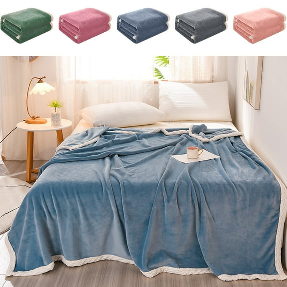 Summer Comforter, Solid Color Milk Velvet, 100x150cm Washable & Breathable, Non-pilling & Quick-dry for Cool Sleep, Ideal for Hot Weather Bedroom & Guest Room Use,Vsgery