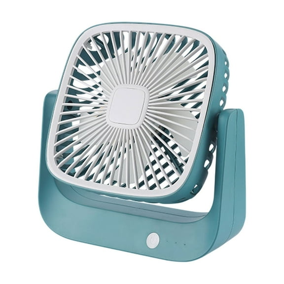 Summer Compact Portable Long Lasting Usb Fan Mini Fan Charging Model Rechargeable Design For Extended Use In Blue Green Small Size