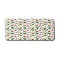 thumbnail image 1 of Summer Computer Mouse Pad, Nursery Style Colorful Summer Elements Ice Cream Exotic Leaves and Fruit Pattern, Rectangle Non-Slip Rubber Mousepad X-Large, 35" x 15", Multicolor, by Ambesonne, 1 of 2