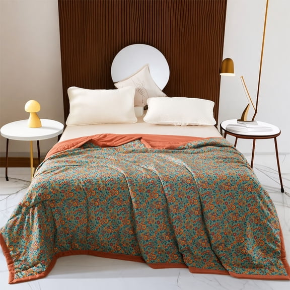 Summer Cool Air Conditioner Washed Double Layer Yarn Washable Cooling Quilt