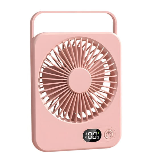 Summer Cool Savings Amvlyk Rechargeable Long Battery-Thin Desktop Fan High Wind Power-Quiet Folding Handheld Desktop Fan