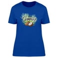 thumbnail image 1 of Summer, Cool Tropical Coconut T-Shirt Women -Image by Shutterstock, Female Small, 1 of 2
