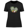 thumbnail image 1 of Summer, Cool Tropical Coconut T-Shirt Women -Image by Shutterstock, Female Small, 1 of 2