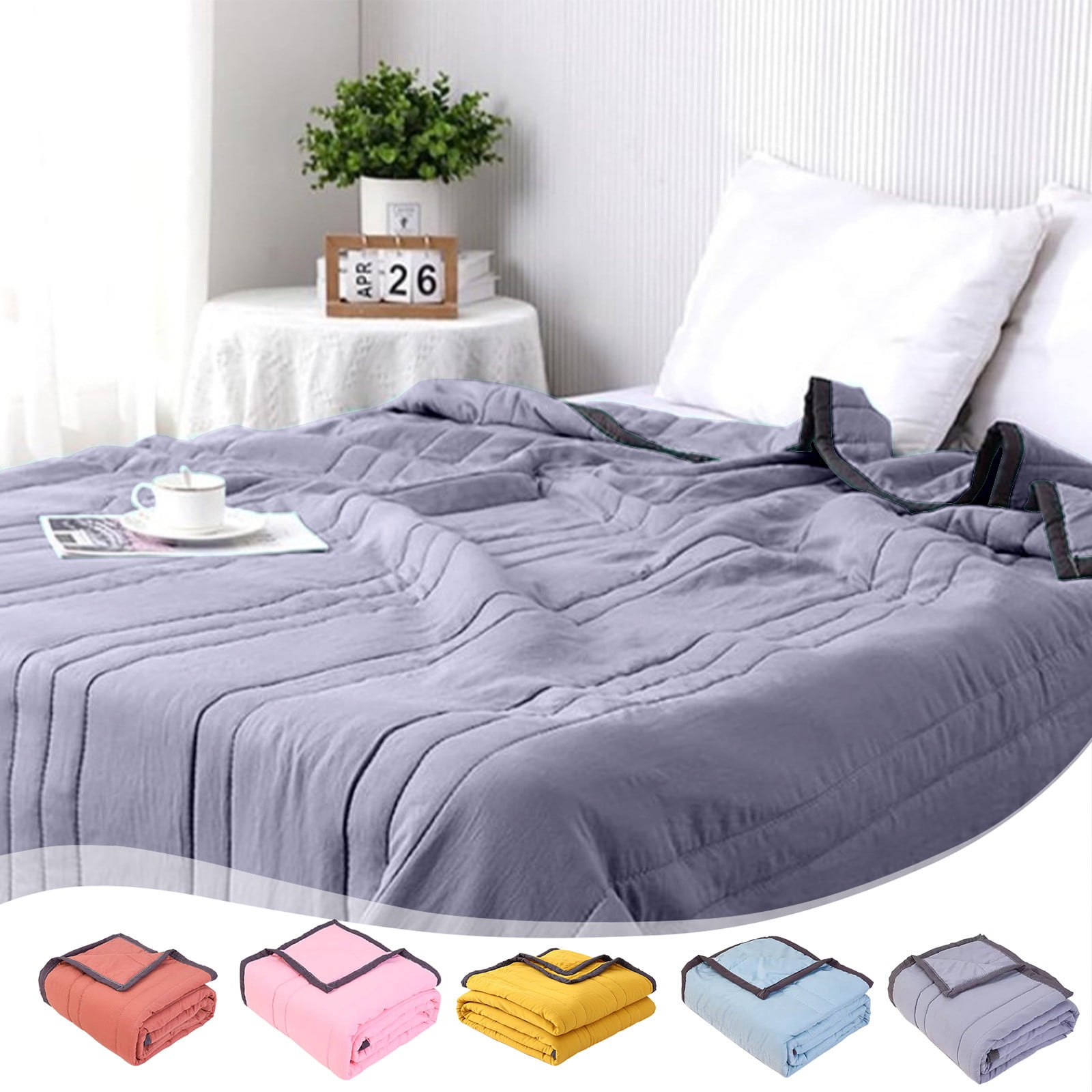 Summer Cooler Quilt for Hot Sleepers and Night Sweats Cooler Comforter Double Sided Cold Effect