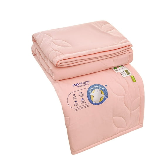 Summer Cooler Quilt,Hwkond Cool Feeling Ice Bear Water Washed Cotton Summer Quilt Summer Cool Quilt Conditioning Quilt Children's Quilt Summer Thin Quilt,Pink,110x150cm