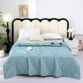 thumbnail image 1 of Summer Cooling Blanket - Breathable Ice Silk Fabric, Temperature Regulating for Night Sweats, Lightweight All-season for Hot Sleepers, topliu, 1 of 8