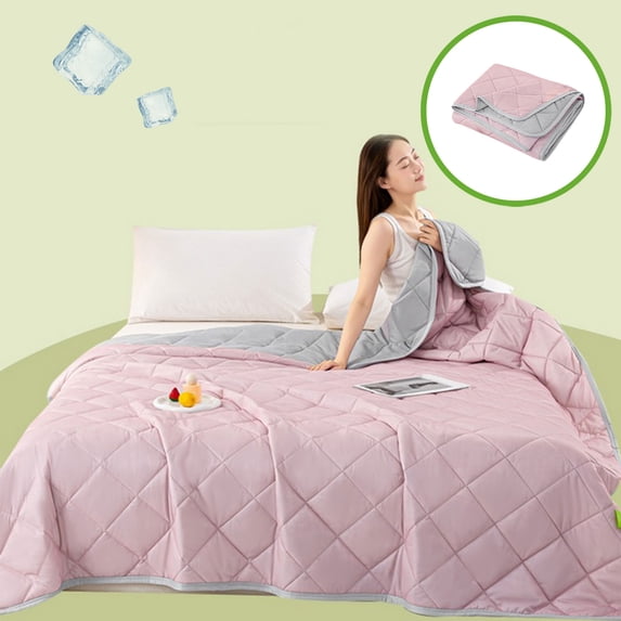 Summer Cooling Blanket | Ice Silk Fabric | Breathable & Washable | 100x150cm | 1 Piece