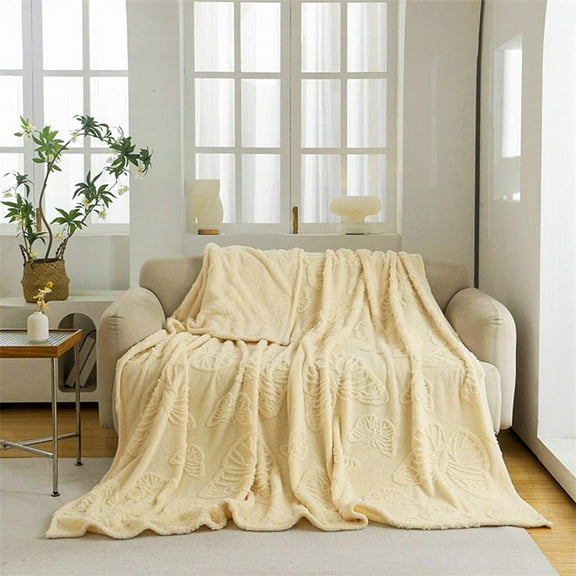 Summer Cooling Blanket Lightweight Quilt with Double Cold Effect, Breathable Soft Comforter for Hot Sleepers & Night Sweats, All Season Bed Blanket, Beige