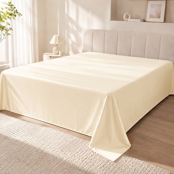 Summer Cooling Flat Sheet, Soft Lightweight Breathable Bed Sheet,230cm*230cm