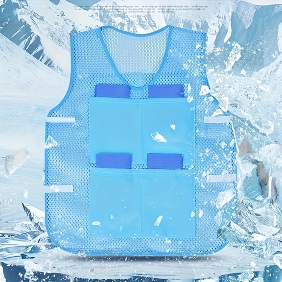 Summer Cooling Ice Packs, Reusable Heat Dissipation Cold Pads for Cooling Vest and Outdoor Heat Prevention