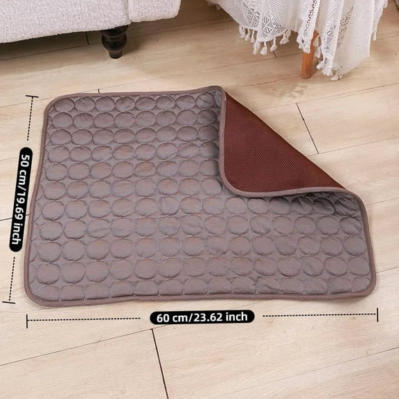 Summer Cooling Mat for Dogs Cats Self Dog Cooling Mat Breathable Pet Crate Pad Portable & Washable Pet Cooling Blanket for Small Medium and Large Pet Outdoor or Home Use