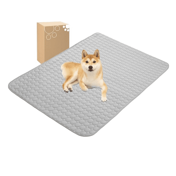 Summer Cooling Mat & Sleeping Pad- Water Absorption Top, Materials Safe, Easy Carry, EZ Clean. Keep Cooling for Pets, Kids and Adults.(Grey, 59" x 40")