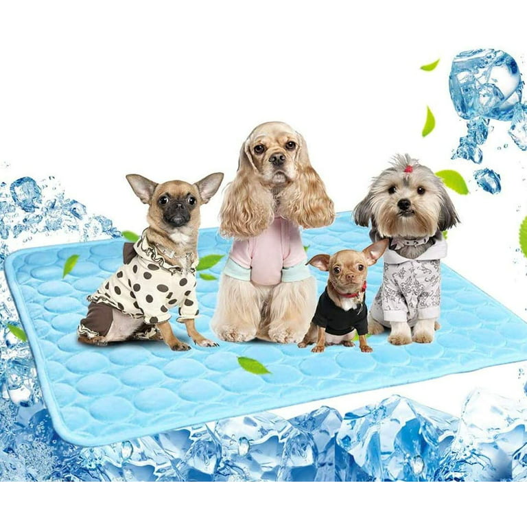Summer Cooling Mat & Sleeping Pad- Water Absorption Top,Waterproof Bottom,  Materials Safe,Easy Carry, EZ Clean,Keep Cooling for Pets, Kids and