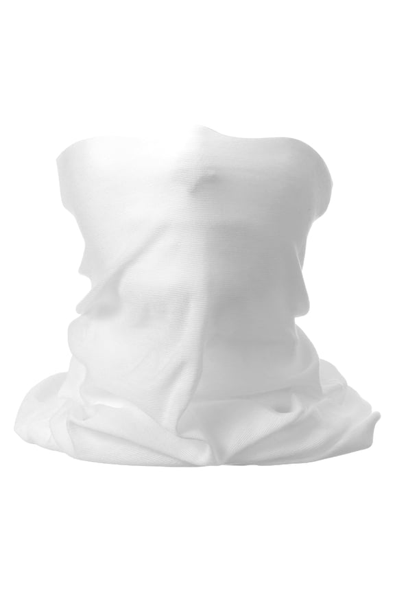 Summer Cooling Neck Gaiter Unisex Sun Protection Face Mask, White: Breathable, Moisture-Wicking, Elastic, Soft Polyester for Outdoor Sports, Running, Cycling, Hiking