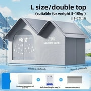 Summer Cooling Pet Bed for Cats and Dogs Ice House Air Conditioned Cat Cave with Cooling Mat Perfect for Hot Weather Sleeping