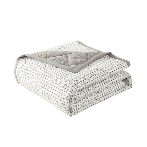 Summer Cooling Quilt – Breathable Washed Cotton Comforter for All-Season Sleep, Moisture-Wicking, Easy Care & Lightweight