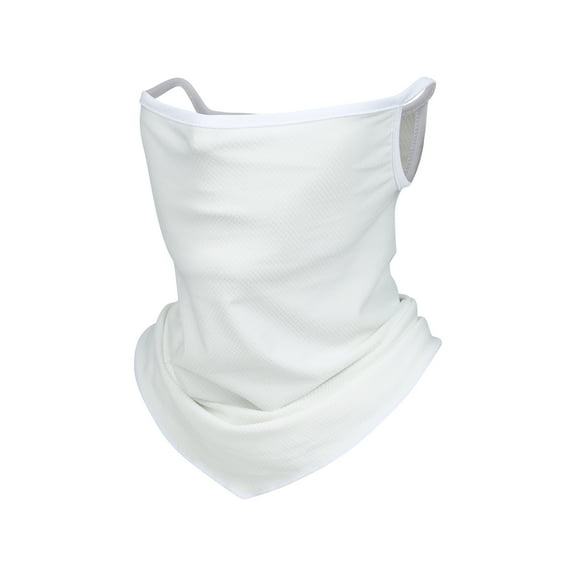 Summer Cooling Scarf Mask Bandana with Ear Loops Sun UV Shield Neck Gaiter Breathable Half Face Mask Neckerchief for Men Women