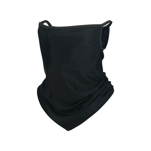 Summer Cooling Scarf Mask Bandana with Ear Loops Sun UV Shield Neck Gaiter Breathable Half Face Mask Neckerchief for Men Women