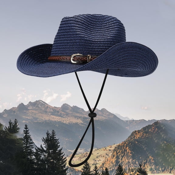 Summer Cowboy Style Seaside Casual Holiday Sun Hat Panama Style Shade Bowler Hat Men Beach Hat Lack of Temperance Jasmine Fedora Hats for Men Woman Beach Bag Cowboy Hats Travel Hat for Men Running