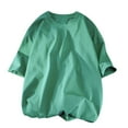 thumbnail image 1 of Summer Crew Neck Tee Dgankt Men's Oversized T-Shirts Cotton Crew Neck Heavyweight Loose Fit Short Sleeve Shirt Classic Soft Tees Mens Soft Tshirts, 1 of 7