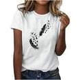 thumbnail image 1 of Summer Crop Tops for Women 2025 Black Blouses for Women Plus Size Tshirts Shirts Funny Graphic T-Shirt Basic Tees Fitted V Neck My Orders Placed Recently By Me My Account My+Orders, 1 of 4