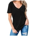 thumbnail image 1 of Summer Crop Tops for Women Womens Blouses Casual Short Sleeve Soft T Shirts Loose Fit Athletic Tops Women Loose Red Shirts for Women Dry Fit, 1 of 6