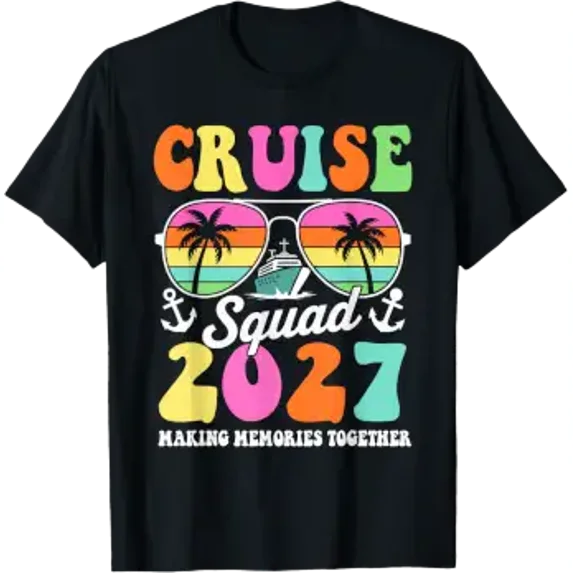 Sammer Weekend Summer Cruise Squad 2027 Family Group Vacation 2027 Gift T-Shirt, Size ...