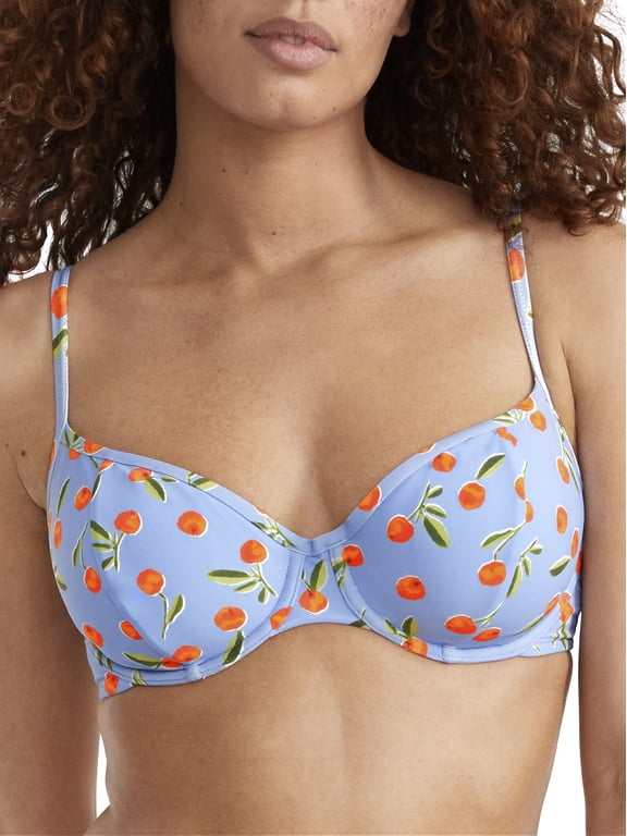 POWDER BLUE Summer Crush Bikini Swim Top, US 10, UK 14