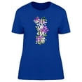 thumbnail image 1 of Summer, Cute Flowers T-Shirt Women -Image by Shutterstock, Female Large, 1 of 2