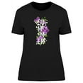 thumbnail image 1 of Summer, Cute Flowers T-Shirt Women -Image by Shutterstock, Female Medium, 1 of 2